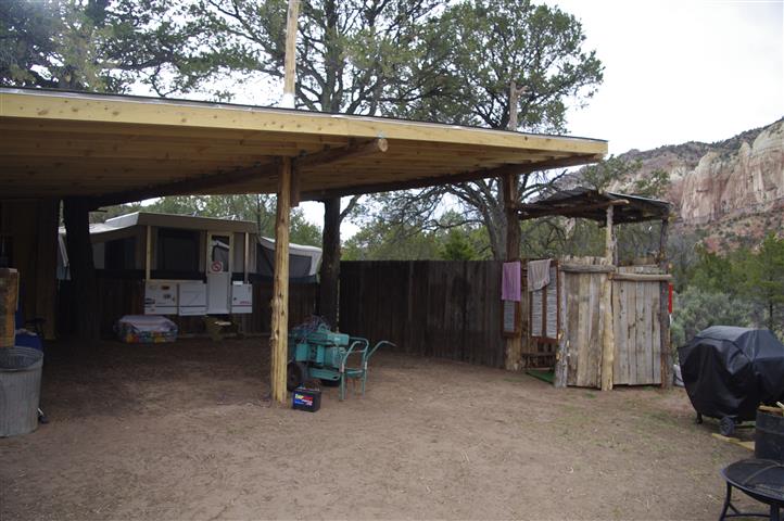 Anasazi Camp shelter showing the shower